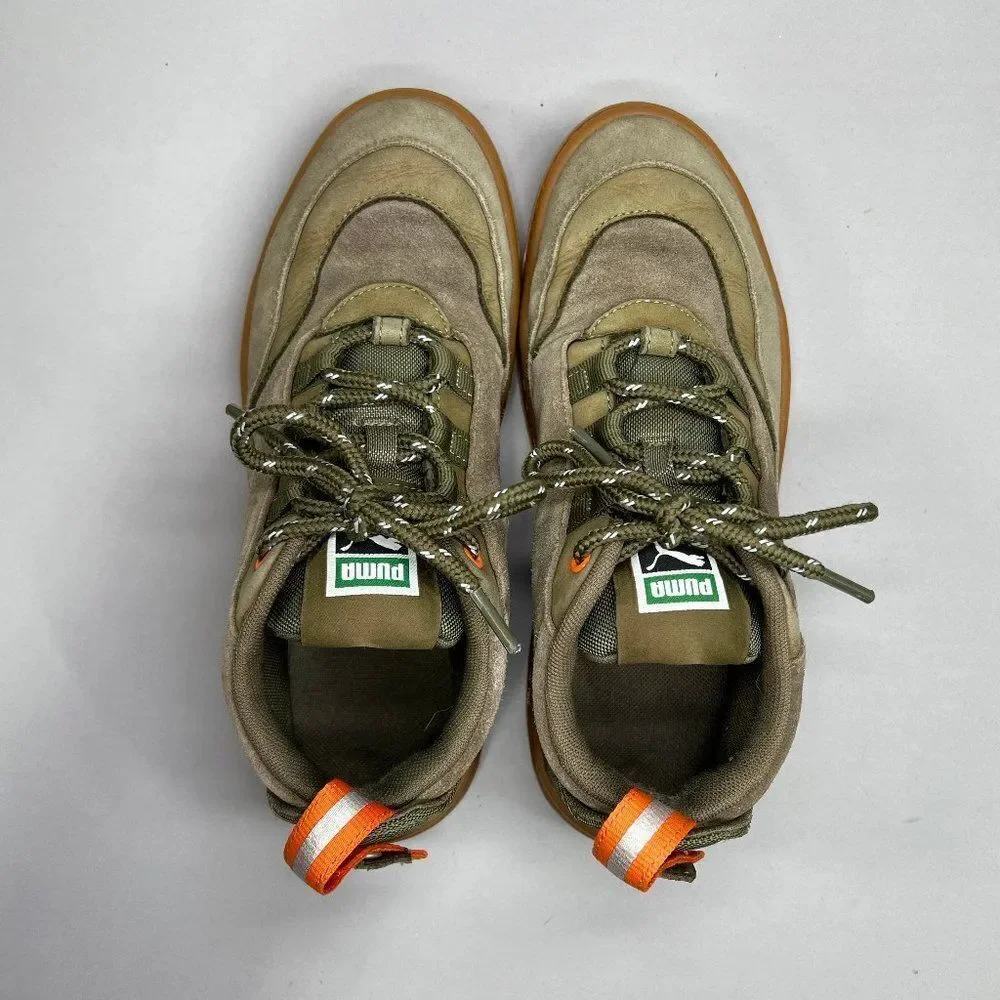 Puma Shoes Women's Size 7‎ Cali Zero Demi Army Green Sneakers